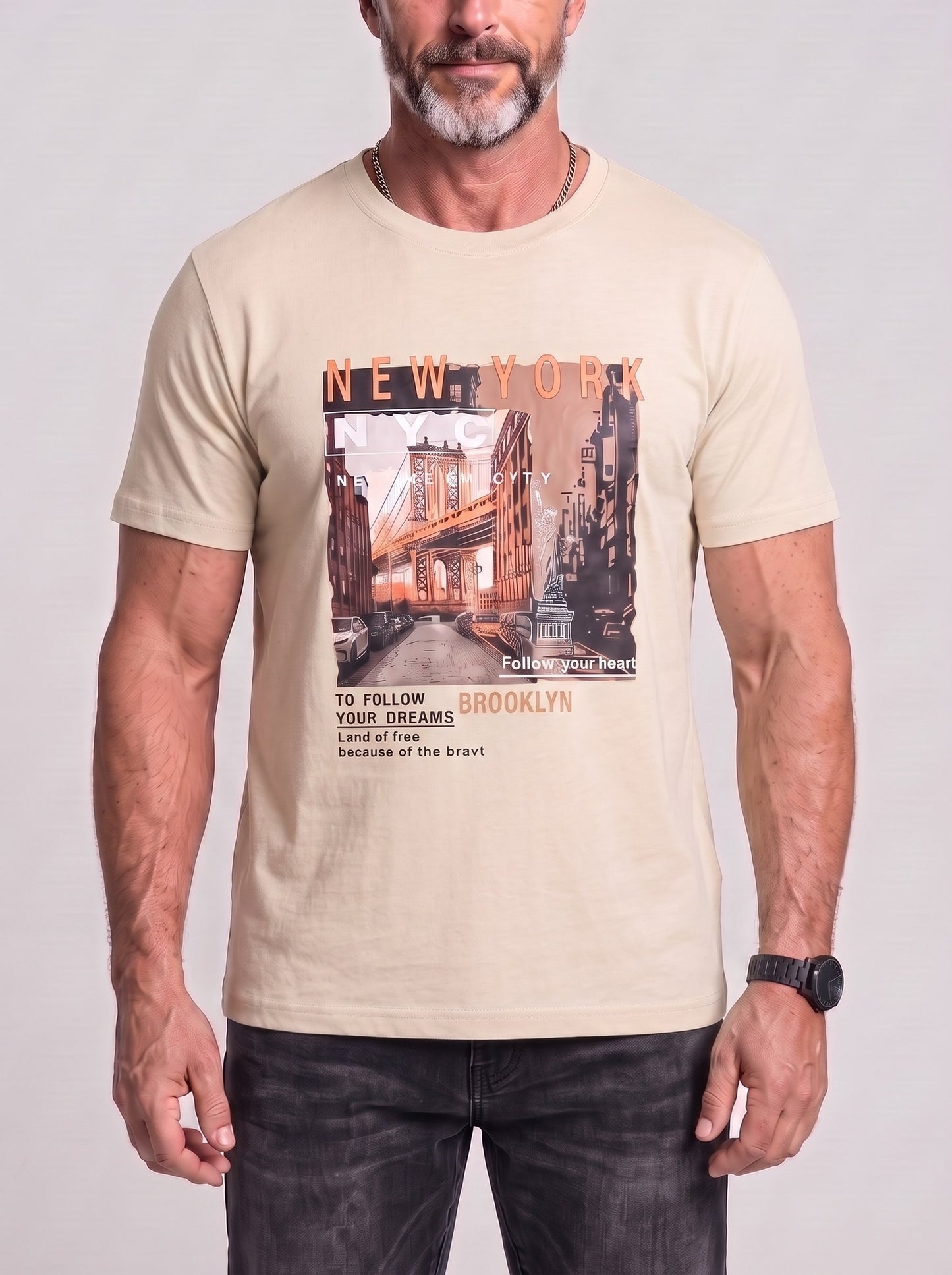 KZZ Casual short-sleeve shirt