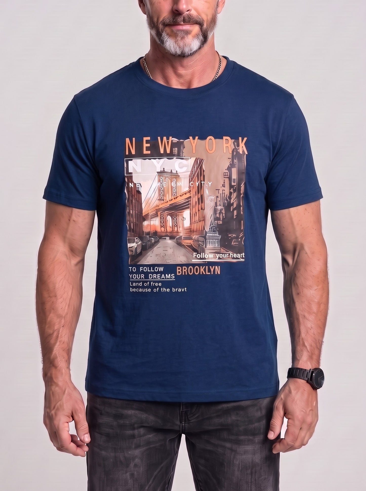 KZZ Casual short-sleeve shirt