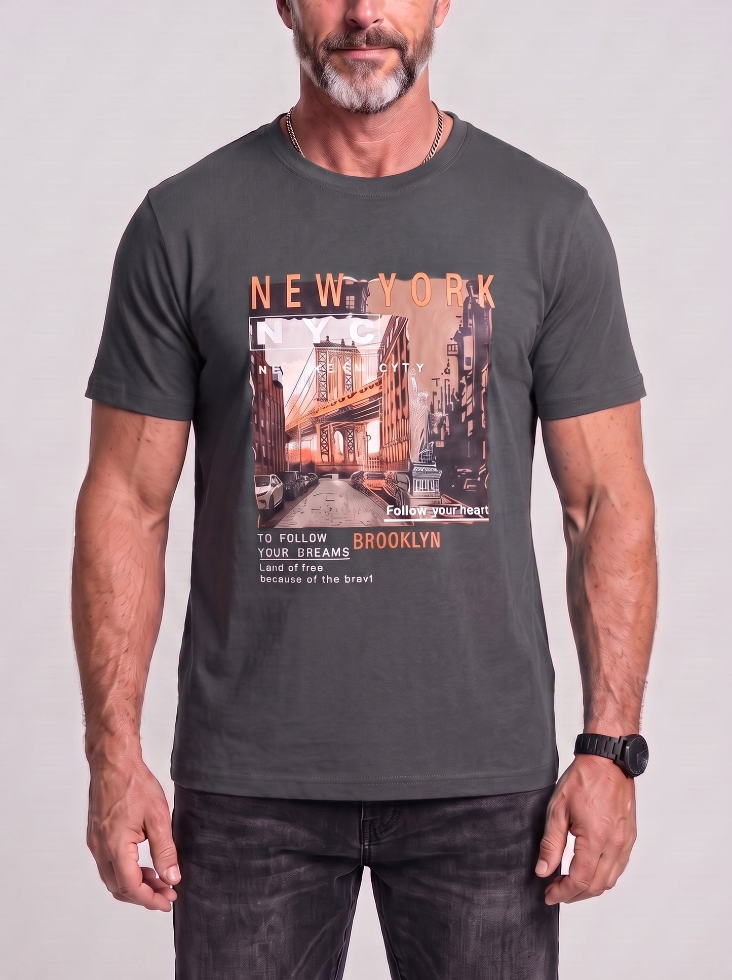 KZZ Casual short-sleeve shirt