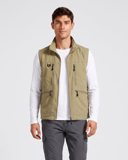 KZZ Men's multi-pocket vest