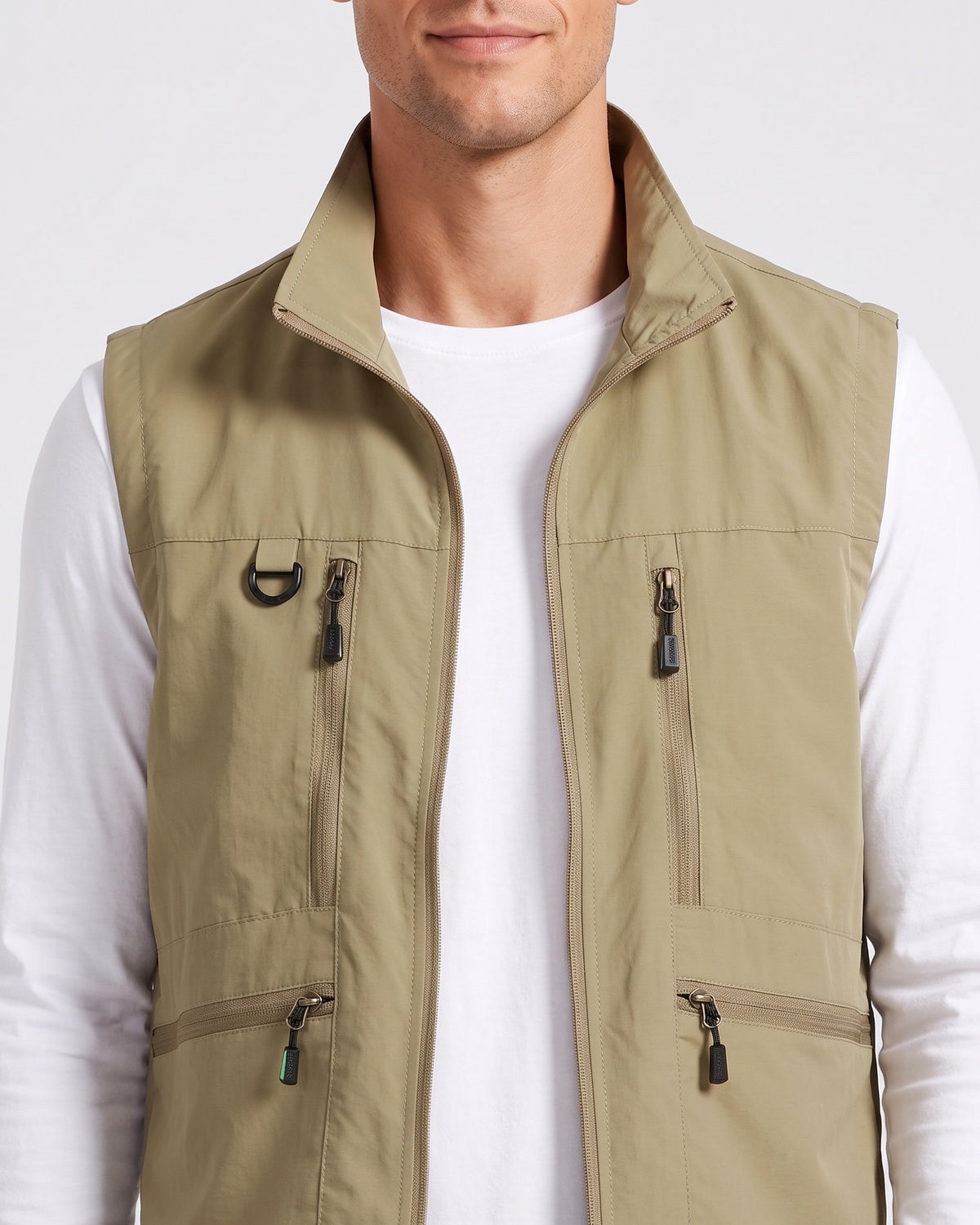 KZZ Men's multi-pocket vest
