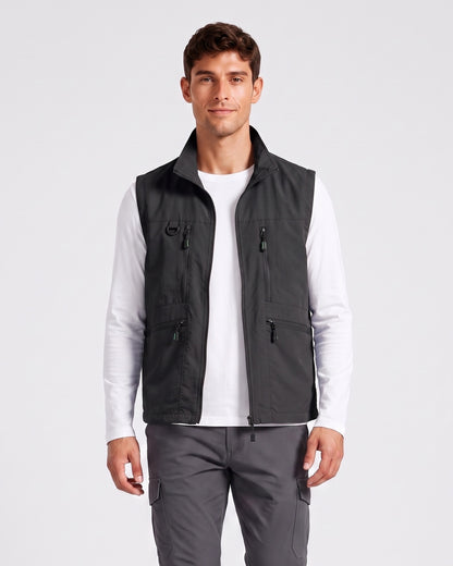 KZZ Men's multi-pocket vest