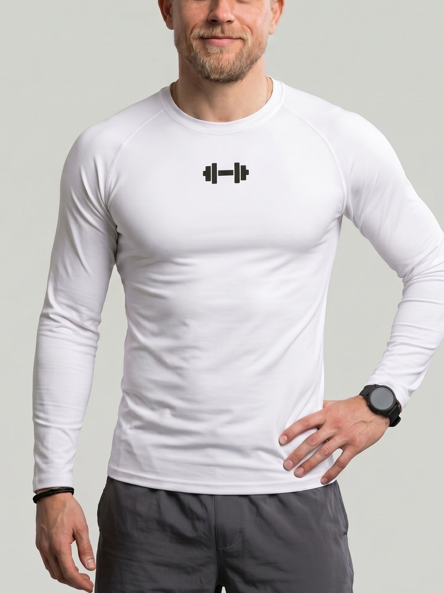KZZ Men's Slim-Fit Long-Sleeve Shirt