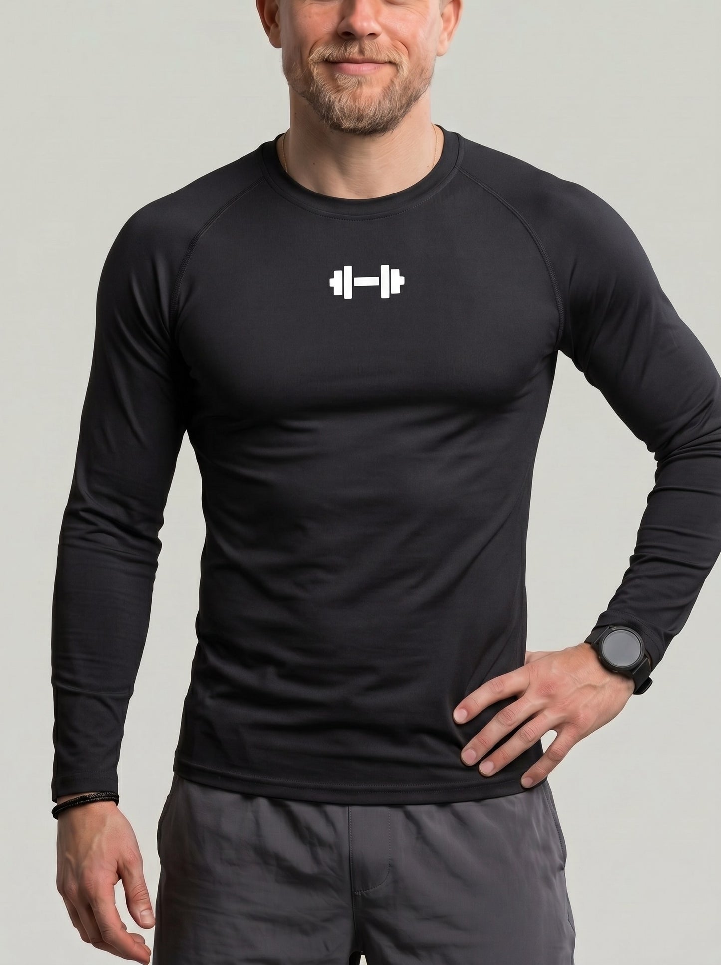 KZZ Men's Slim-Fit Long-Sleeve Shirt
