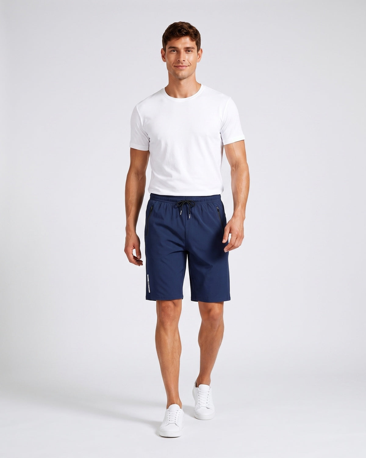 KZZ Men's Stretch Ice Silk Sports Shorts