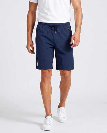 KZZ Men's Stretch Ice Silk Sports Shorts