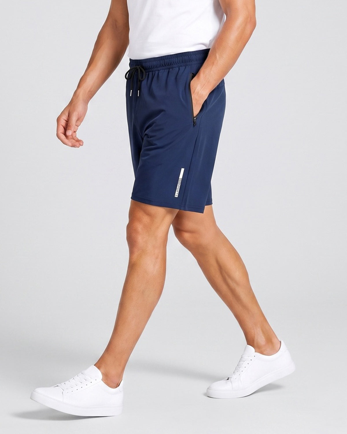 KZZ Men's Stretch Ice Silk Sports Shorts
