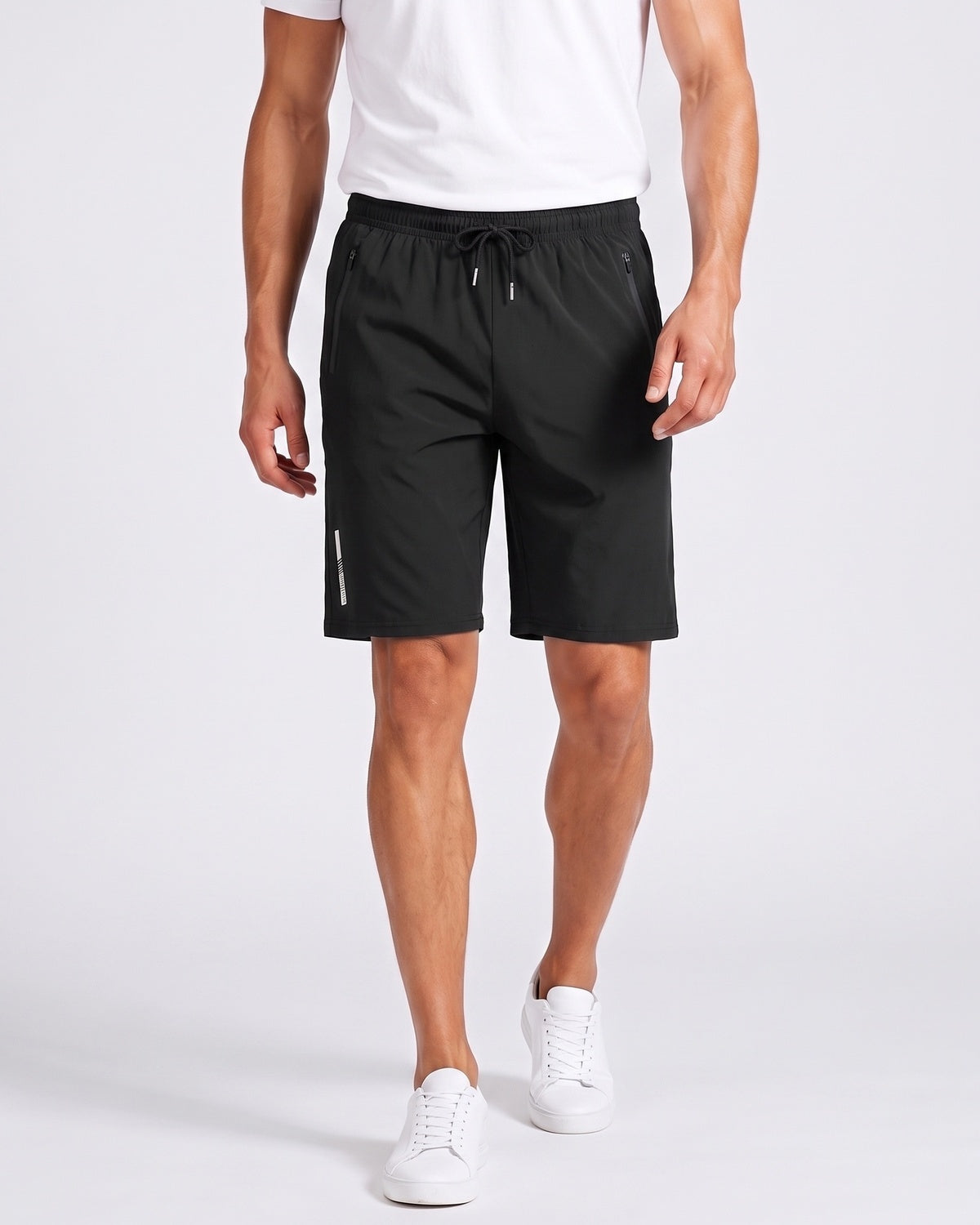 KZZ Men's Stretch Ice Silk Sports Shorts