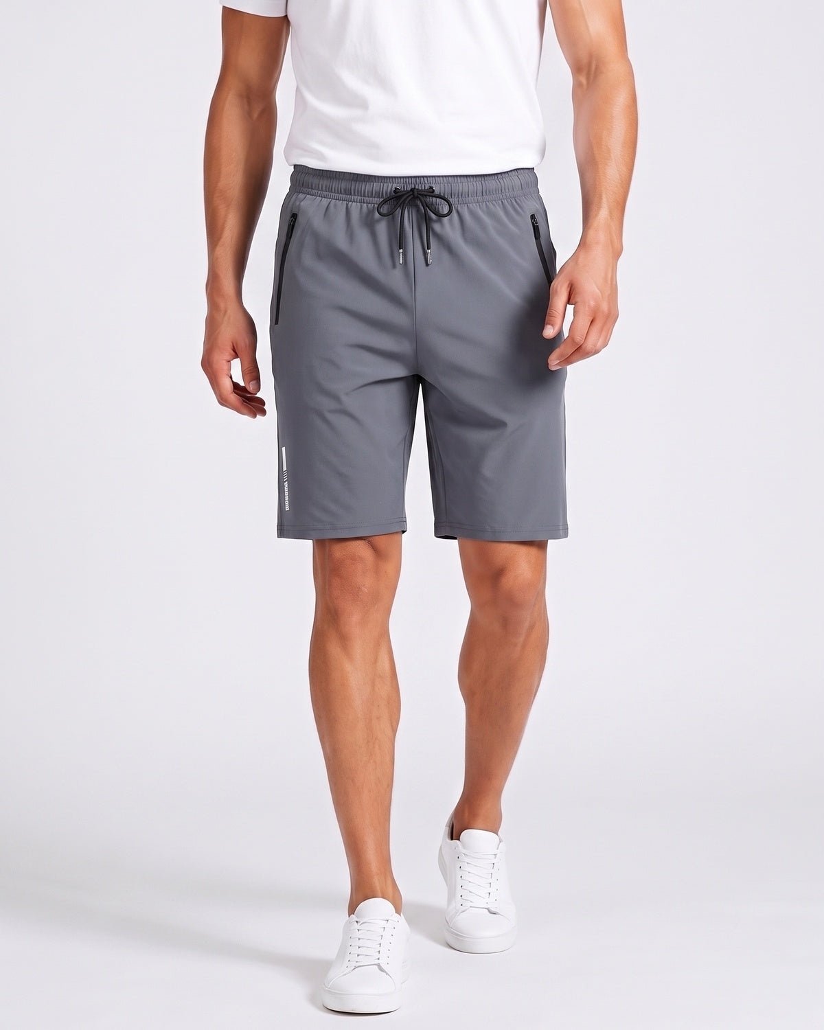 KZZ Men's Stretch Ice Silk Sports Shorts