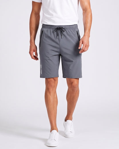 KZZ Men's Stretch Ice Silk Sports Shorts