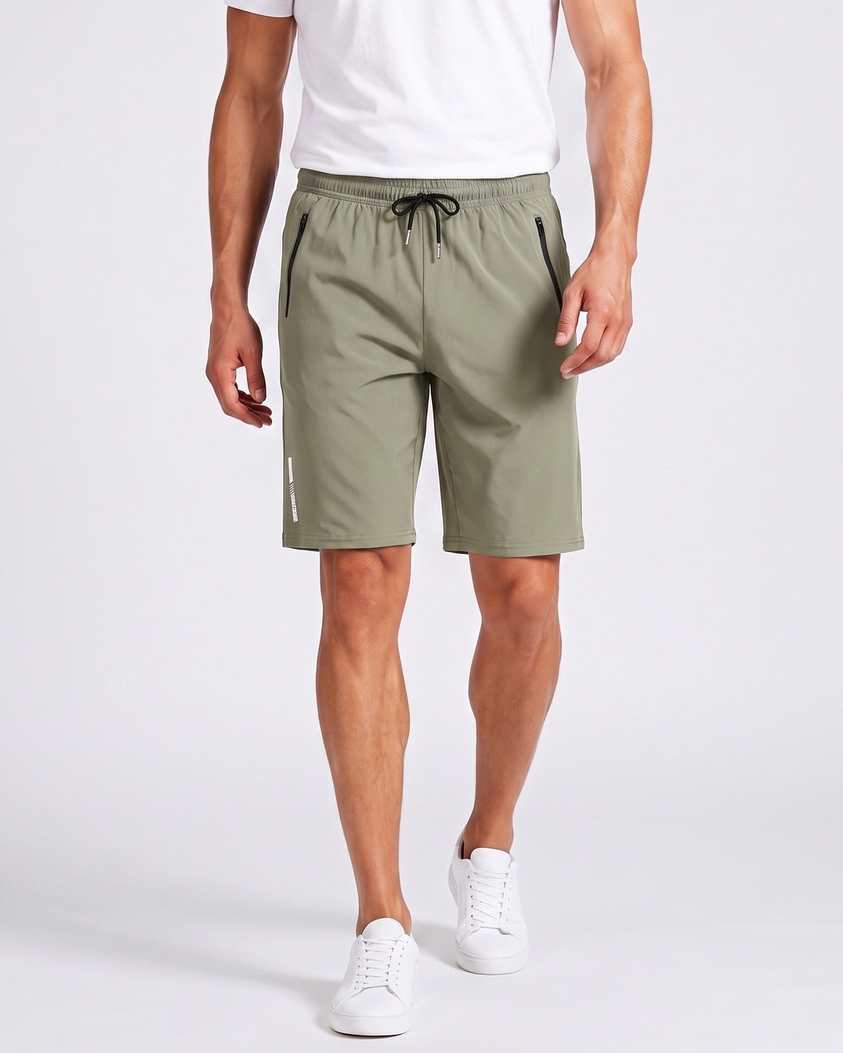 KZZ Men's Stretch Ice Silk Sports Shorts