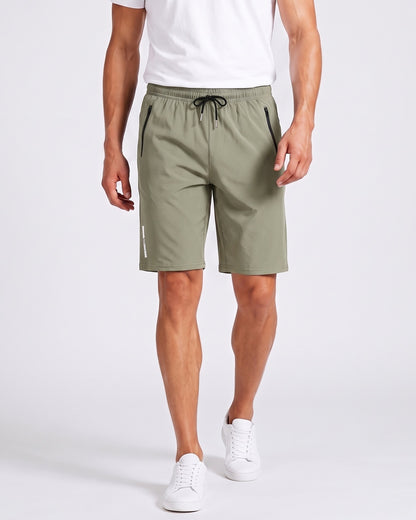 KZZ Men's Stretch Ice Silk Sports Shorts