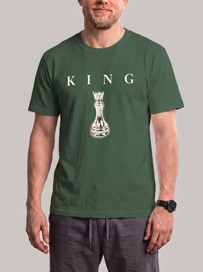 KZZ Men's Breathable Short-Sleeve Crew-Neck Sports T-Shirt with Letter Print