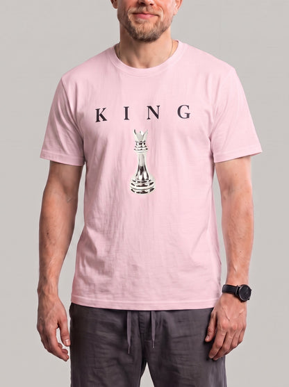 KZZ Men's Breathable Short-Sleeve Crew-Neck Sports T-Shirt with Letter Print