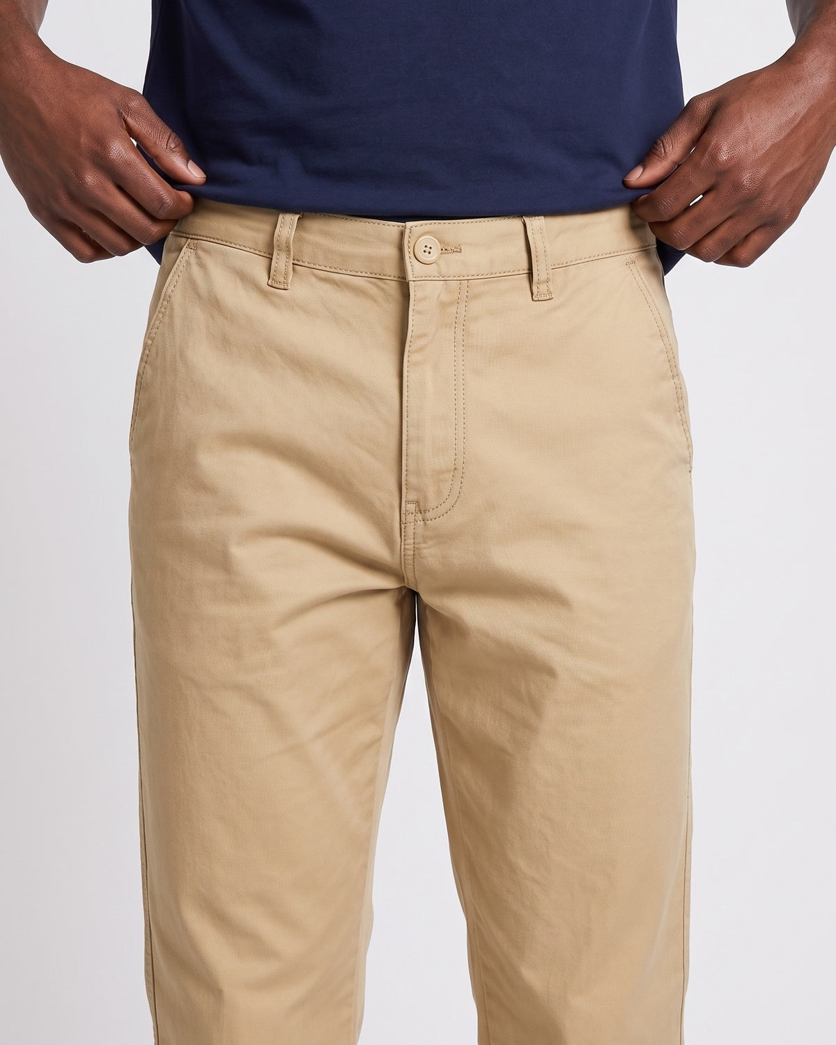 KZZ Men's Stretch Slim-Fit Dress Trousers