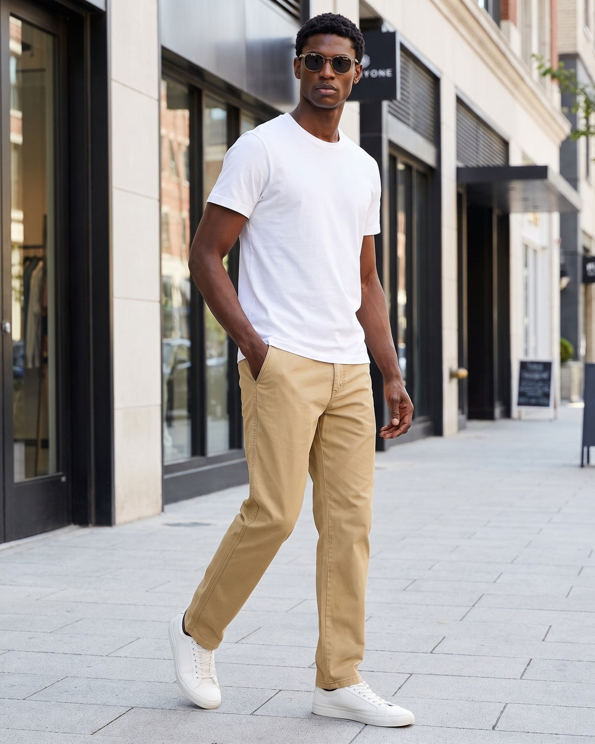 KZZ Men's Stretch Slim-Fit Dress Trousers