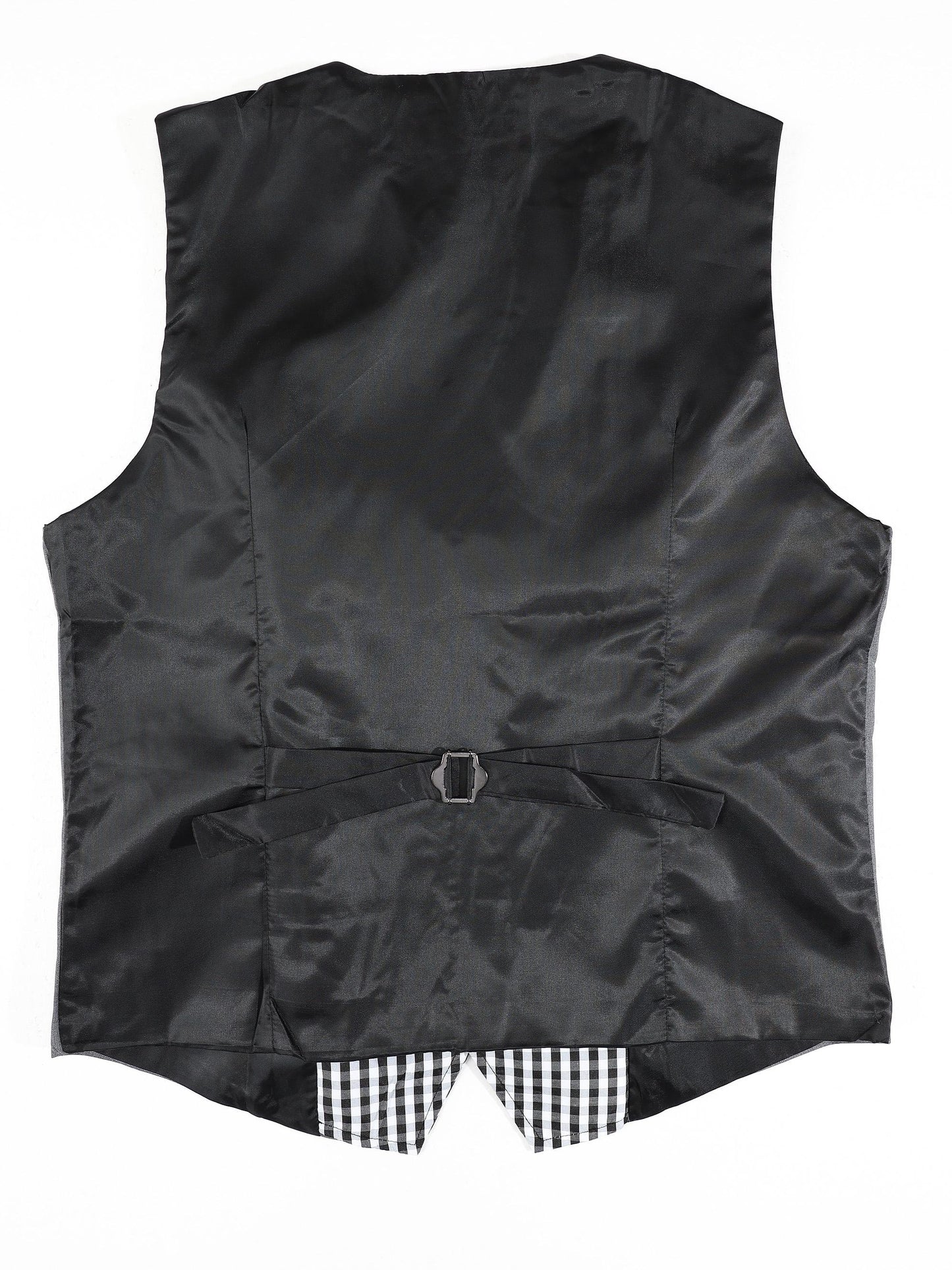 KZZ Men's V-neck double-breasted casual vest