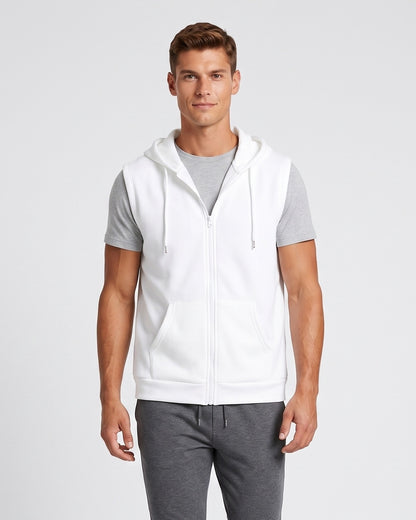 KZZ Vintage-style hooded vest