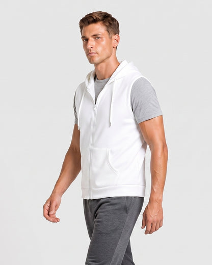 KZZ Vintage-style hooded vest