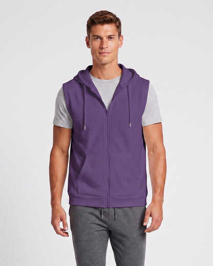 KZZ Vintage-style hooded vest