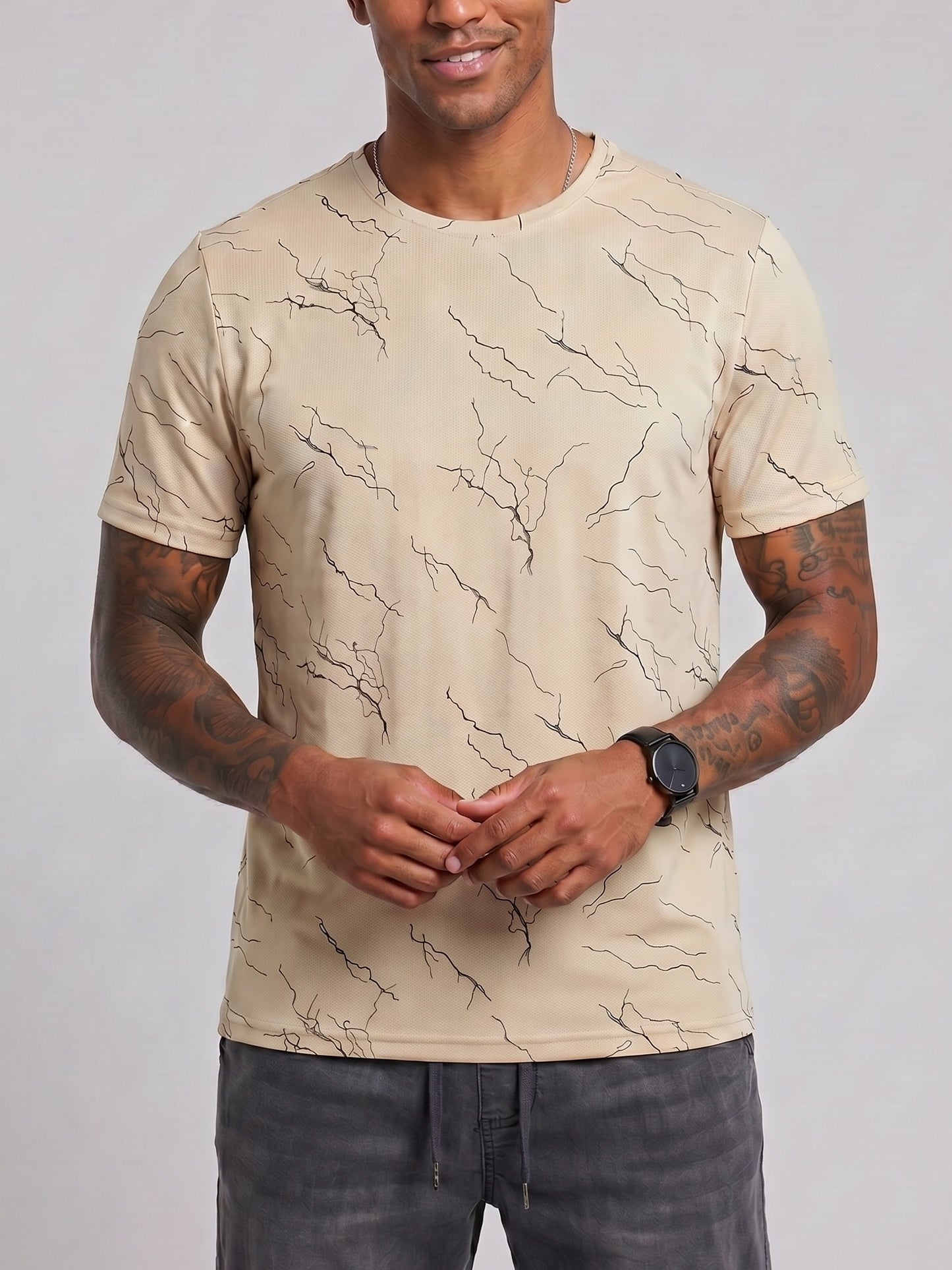 KZZ Quick-dry crew-neck short-sleeve shirt