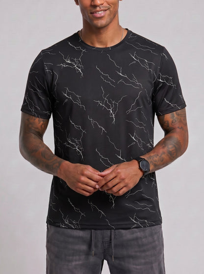 KZZ Quick-dry crew-neck short-sleeve shirt