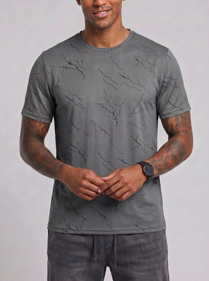 KZZ Quick-dry crew-neck short-sleeve shirt