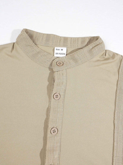 KZZ Men's Solid-Color Slim-Fit Casual Polo Shirt