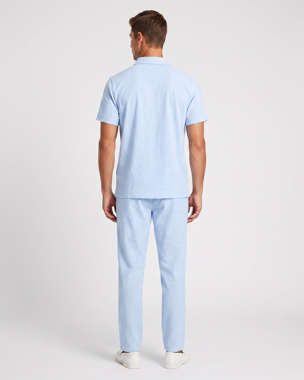 KZZ Casual short-sleeved shirt and loose-fitting trousers