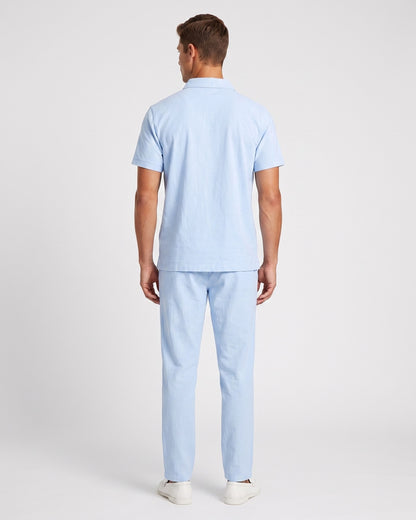 KZZ Casual short-sleeved shirt and loose-fitting trousers