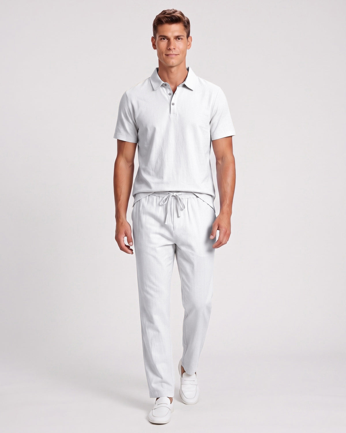 KZZ Casual short-sleeved shirt and loose-fitting trousers