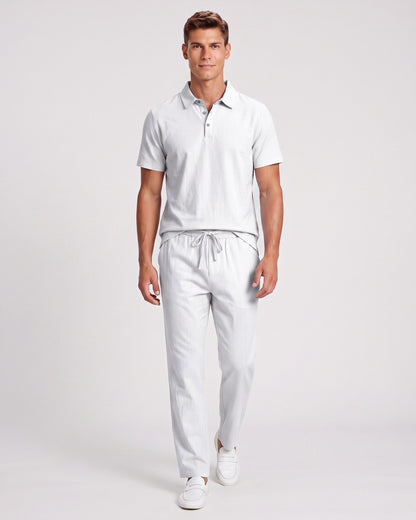 KZZ Casual short-sleeved shirt and loose-fitting trousers