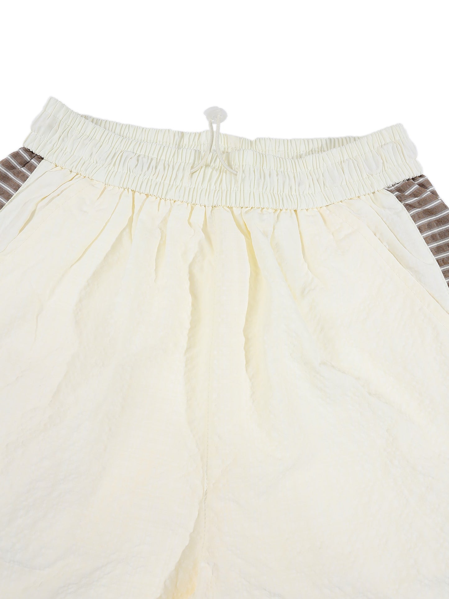 KZZ Color-block half-zip top and solid-color drawstring shorts