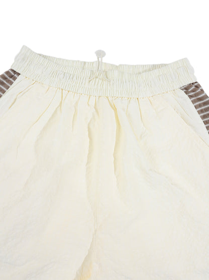KZZ Color-block half-zip top and solid-color drawstring shorts