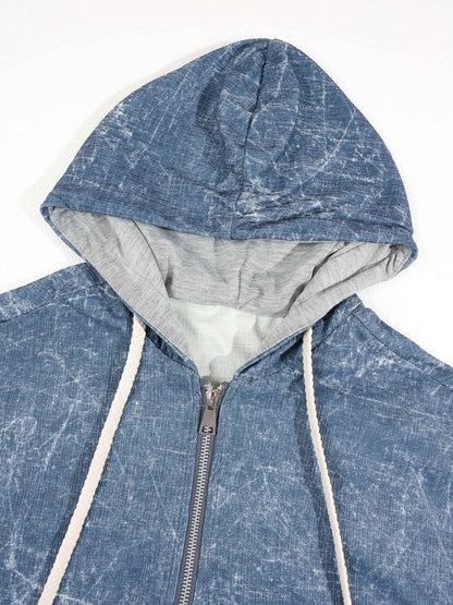 KZZ Men's Summer Hooded Short-Sleeve Set