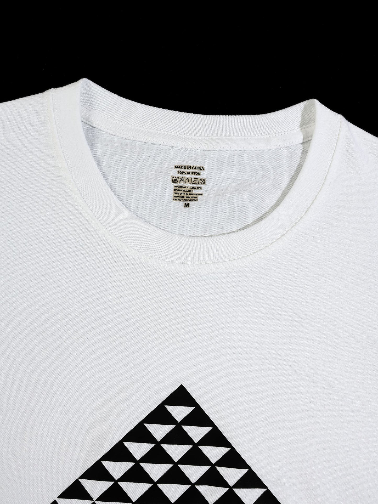 KZZ Men's Geometric Print T-Shirt