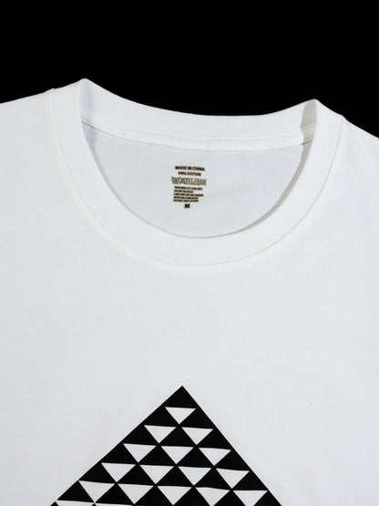 KZZ Men's Geometric Print T-Shirt