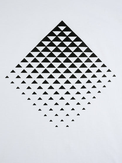 KZZ Men's Geometric Print T-Shirt