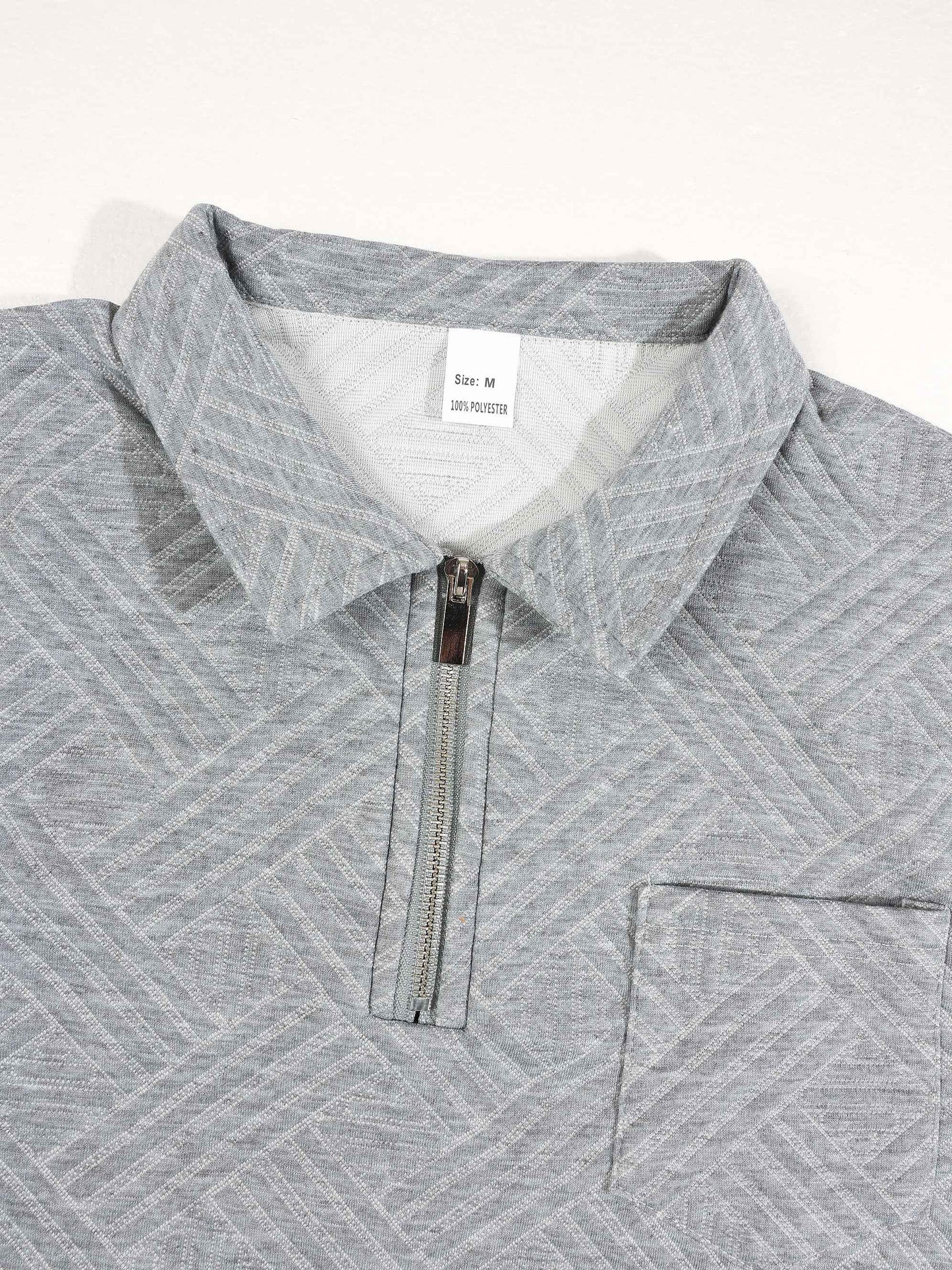 KZZ Short-sleeved polo shirt and drawstring cargo pants