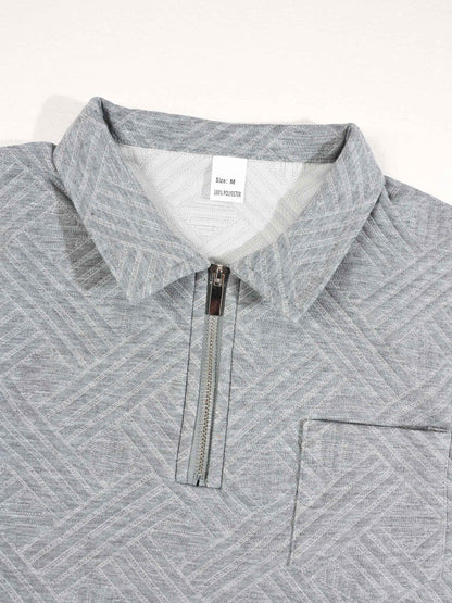 KZZ Short-sleeved polo shirt and drawstring cargo pants