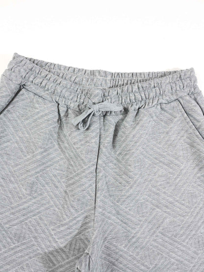 KZZ Short-sleeved polo shirt and drawstring cargo pants