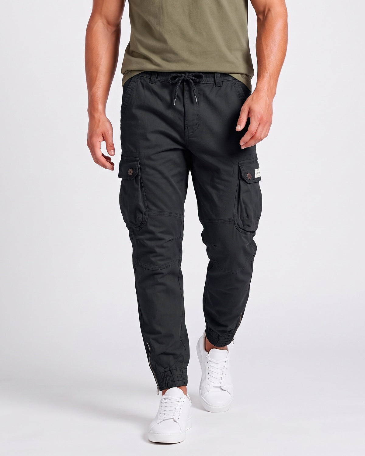 KZZ Men's loose-fitting casual work pants
