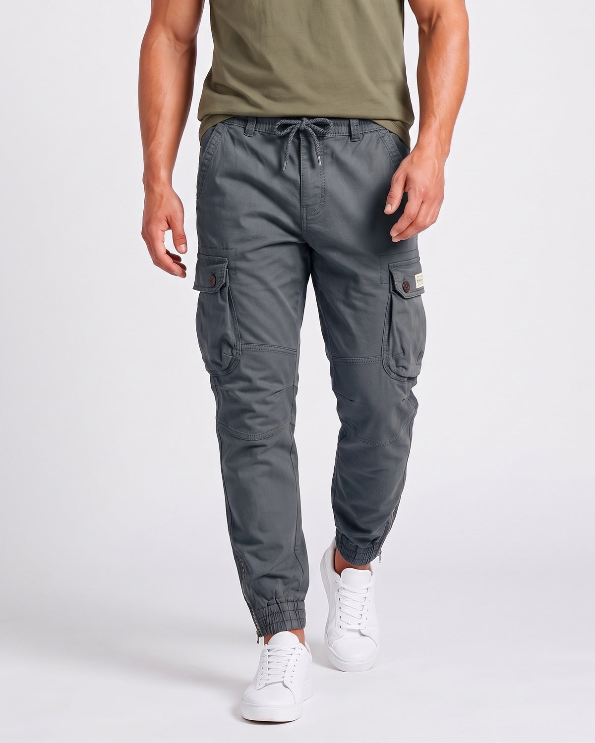 KZZ Men's loose-fitting casual work pants