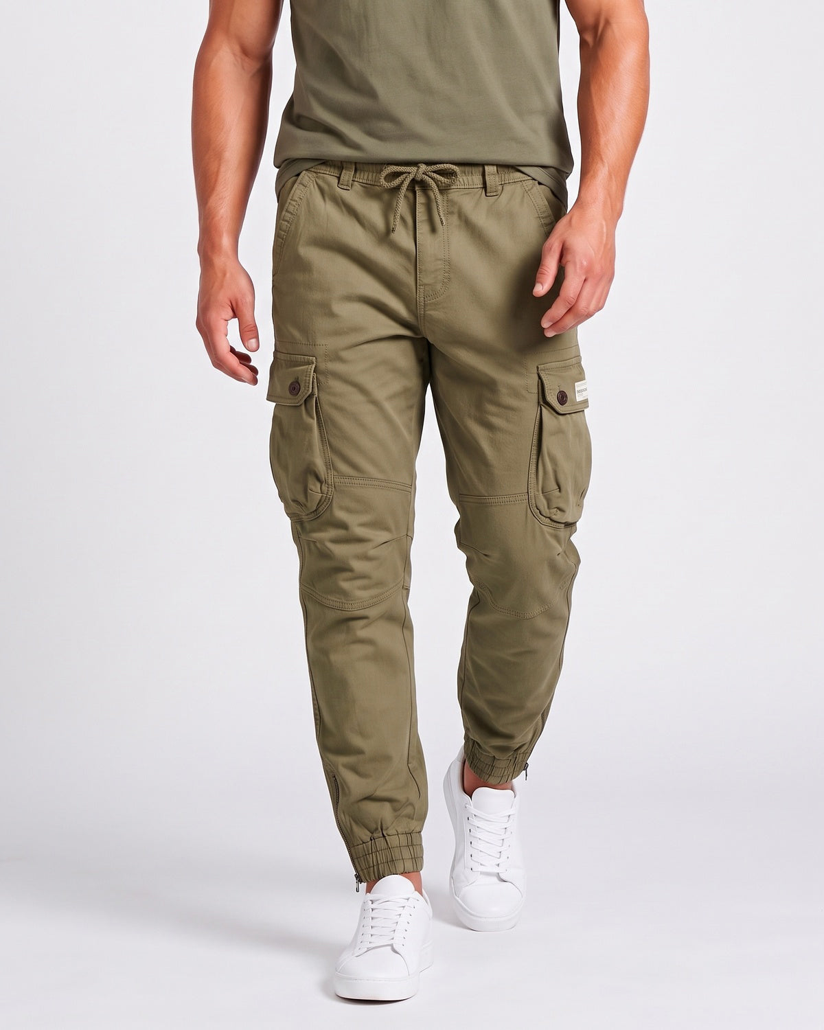 KZZ Men's loose-fitting casual work pants