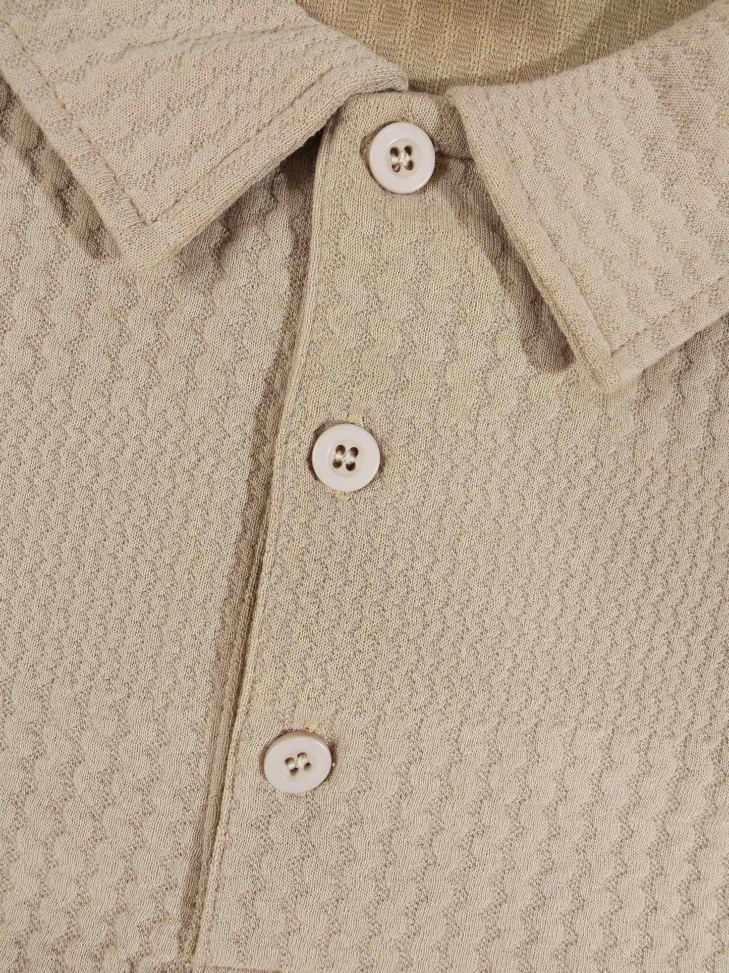KZZ Casual slim-fit polo shirt and drawstring shorts