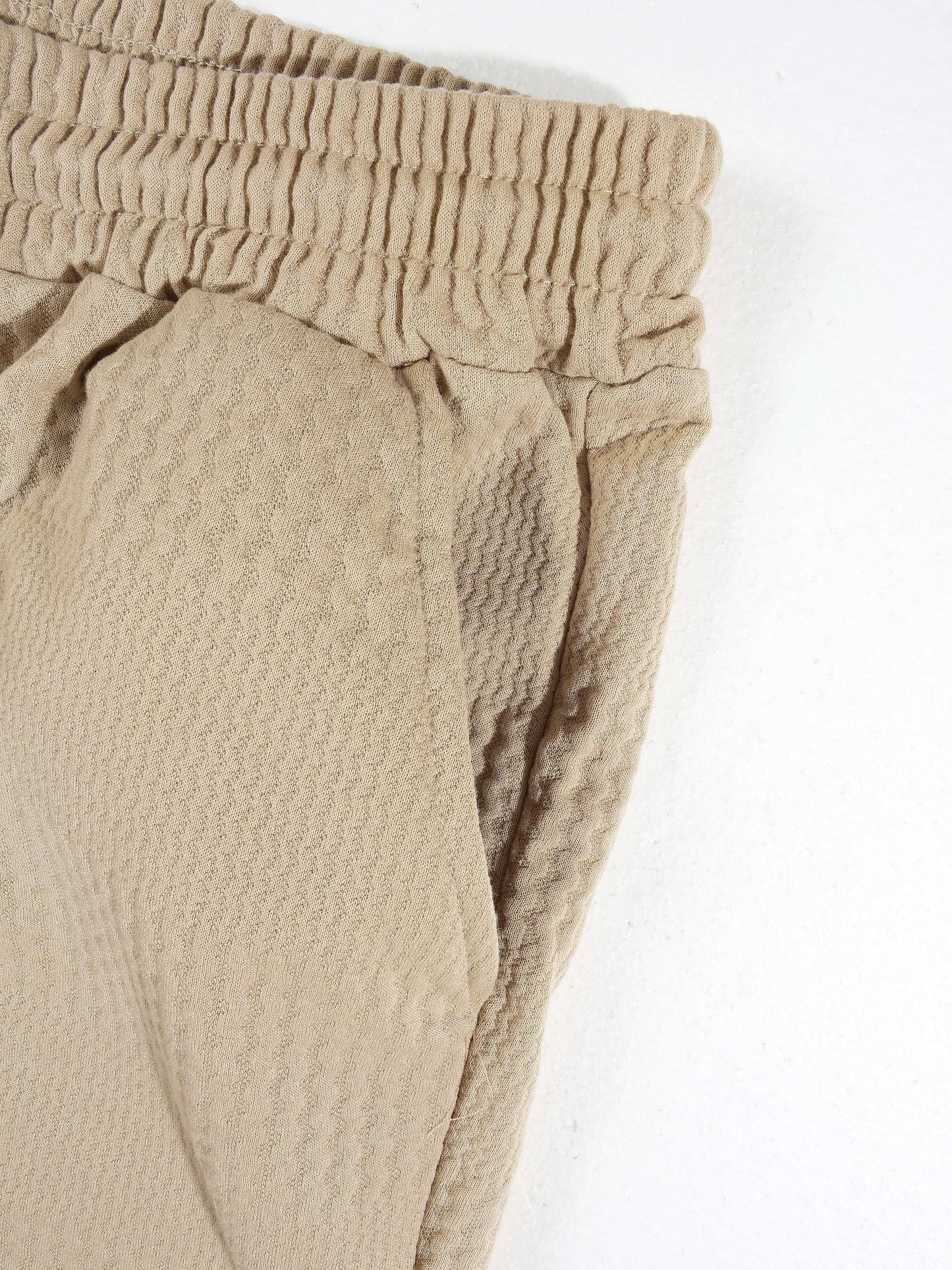 KZZ Casual slim-fit polo shirt and drawstring shorts