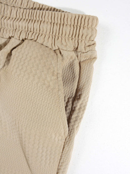 KZZ Casual slim-fit polo shirt and drawstring shorts