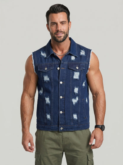KZZ Men's Denim Jacket