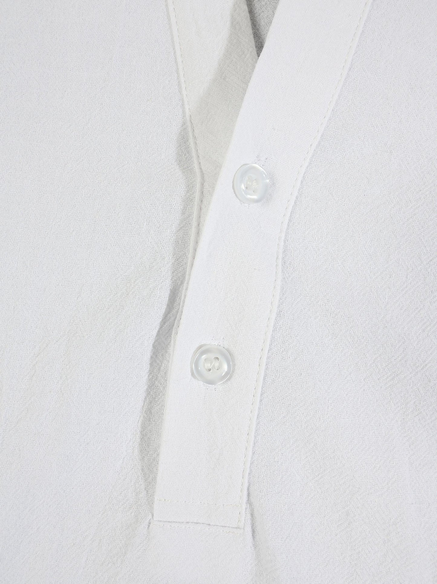 KZZ Men's solid-color linen set
