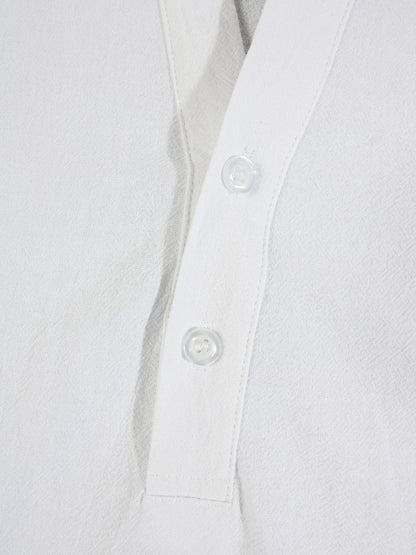 KZZ Men's solid-color linen set